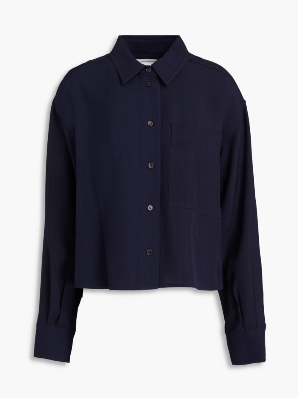 VICTORIA BECKHAM - Crepe shirt - Navy - Size 4 - Excellent